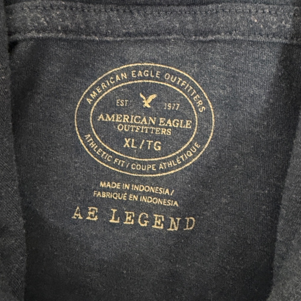 Men’s American Eagle Outfitters Blue Zip Up Hoodie Size XL - Picture 2 of 3